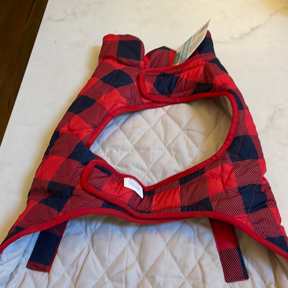 Quilted reversible dog jacket